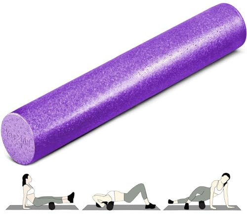 Yes4All Hochdichte Faszienrolle 30/45/60/90 CM Foam Roller, Schaumstoffrolle für Rücken Wirbelsäule, Beine, Pilates Rolle, Regeneration, Dehnung & Fitness-Rolle zur Selbstmassage, Viele Farboptionen