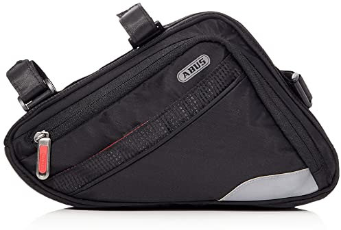 ABUS Fahrradtasche Oryde ST 2250 - Rahmentasche mit Klettband - wasserabweisendes Material - Schwarz