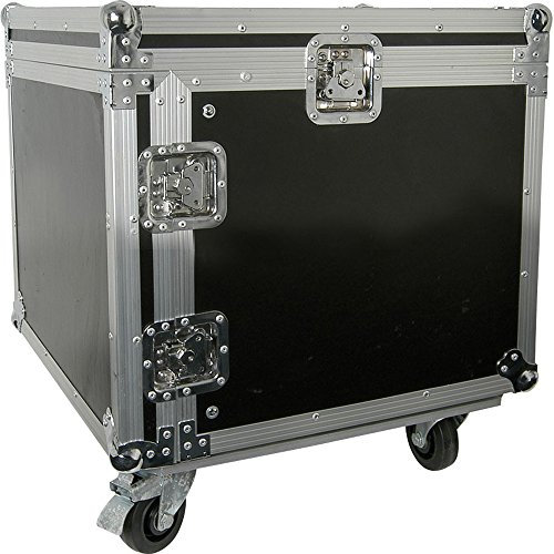 19” 8U Equipment Rack With Wheels-Patch Panel Mount Case-PA DJ Mixer Amp Audio