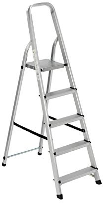 Linea Garden Friend S1405105 Everest Scala Alluminio per Uso Domestico e bricolage, Portata Max 150 kg, Argento