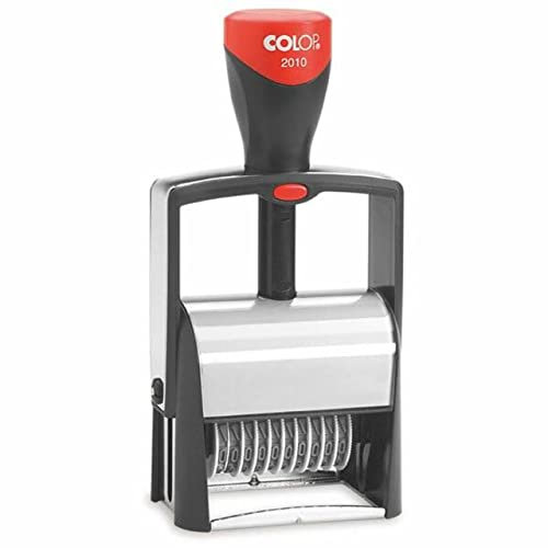 Colop 106384 10 stelliger Ziffernstempel Classic 2010 aus Metall, 1 stück