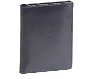 LEAS Ausweis- und Kreditkartenhülle Echt-Leder, dunkelblau Card-Collection