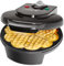 Clatronic® Waffeleisen Herzform | Antihaftbeschichtung | mit großen Backflächen | ⌀ 18 cm | stufenlos regelbarer Bräunungsgrad | Herzwaffeleisen | Waffle Maker | Waffelmaker | WA 3491 schwarz