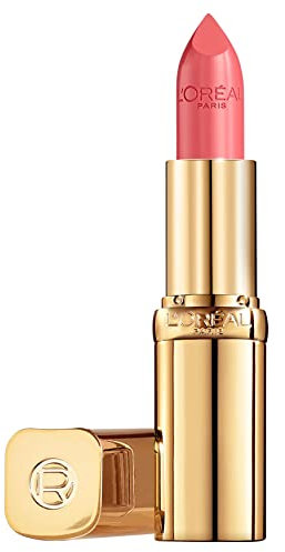 L'Oréal Paris Pflegender Lippenstift mit Satin Finish, Argan-Öl und Vitamin E, Color Riche Satin, Nr. 230 Coral Showroom, 1 x 4,3 g