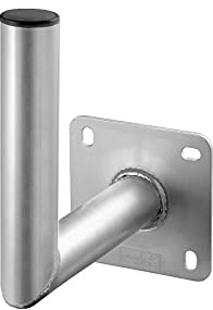 Goobay 67300 Sat Wandhalter aus Alu / Halterung für Sattelitenschüssel bis max. 85cm / Masthalterung / Winkelhalter / Wandausleger / Antennenhalterung mit 250mm Wandabstand