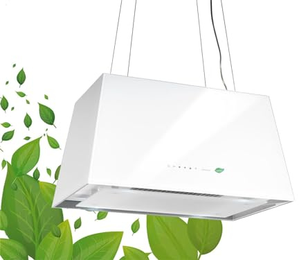 Falmec Lumière E.ion 450 m³/h Cappa aspirante a isola Bianco
