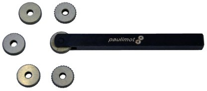 PAULIMOT Rändelwerkzeug mit 6 HSS-Rädern, 10 x 10 mm