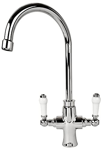 Vellamo Elizabeth 2.0 Luxury Traditional Kitchen Sink Monobloc Mixer Tap Swivel Spout Chrome