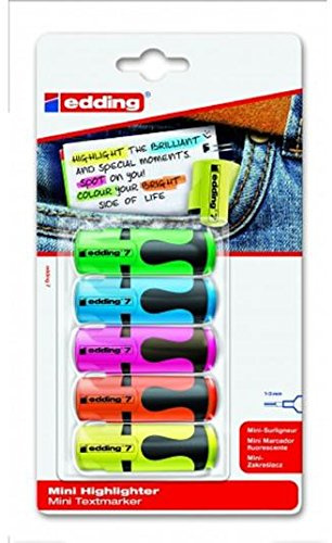 Edding Mini Highlighters 5 pro Packung