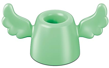 koziol 5834634 Hermes Zahnbürstenhalter, Thermoplastischer Kunststoff, Mint, 3.9 x 8.1 x 4.3 cm