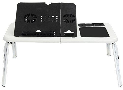TEMPO DI SALDI Mesa de PC, Soporte Plegable Portátil Ordenador Tablet Mesa con Ventiladores