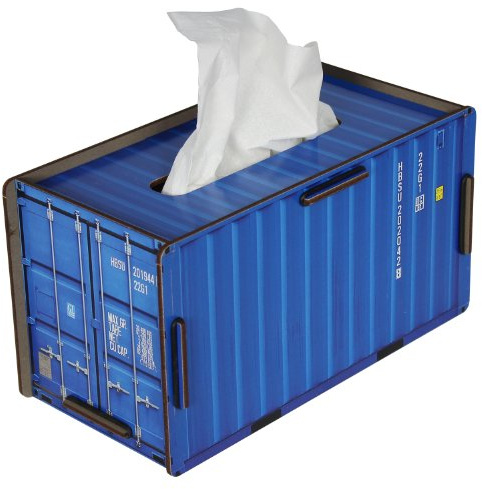 Werkhaus Container Tissue Box blau