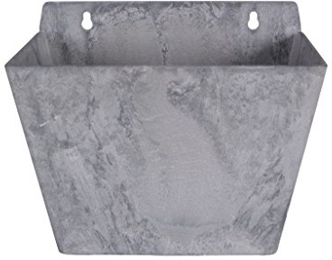 Art en Vogue Artstone Pflanzgefäß Wandtopf Ella, frostbeständig und leichtgewichtig, Grau, 22x15x17cm, 22x15x17 cm