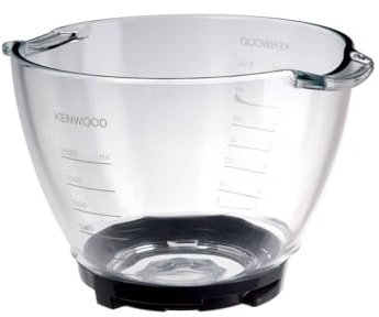 Kenwood Chef glass mixing bowl AT550, accessories for Kenwood KVC series 3, 5 and 7 kitchen machines, único