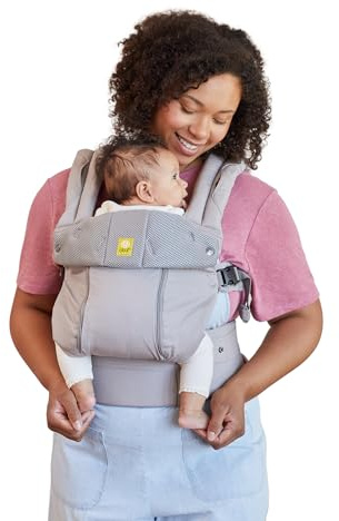 LÍLLÉbaby Complete All Seasons Ergonomic 6-in-1 Baby Carrier Infant to Toddler with Lumbar Support (7-45 Pounds), 360 Degree Baby Wearing & Multi-Position, Inward & Outward Facing (Stone)