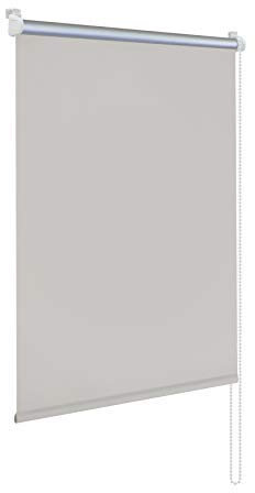 Rapid Teck® Klemm Thermo Verdunkelungsrollo 70cm x 150cm grau Verdunklungsrollo Seitenzug Klemmrollo + Kindersicherung