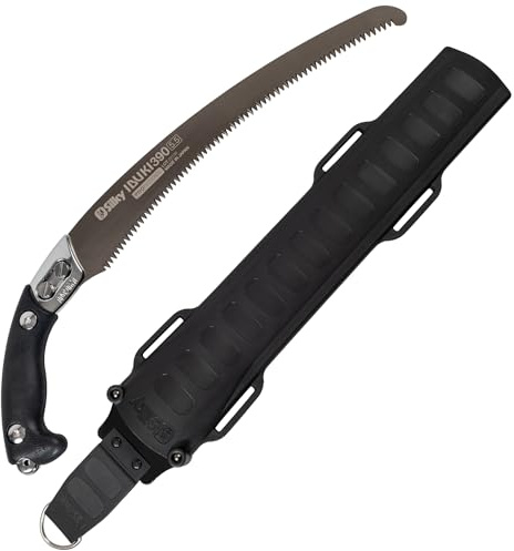 Silky Ibiku Profi-Handsäge 390 mm aggressiv gebogenes Hayauchi-Hochleistungsblatt mit Mirai-Me Verzahnung (5,5 Zähne/30 mm), nachschärfbar, extrem schnelle, saubere Schnitte bei minimalem Kraftaufwand