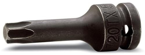 Beta 720TX 50 - Chiavi a bussola maschio per viti con impronta Torx con attacco quadro femmina 1/2 fosfatate