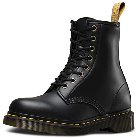 Dr. Marten's Unisex Vegan 1460 Classic Boots, Black Black Felix Rub Off 001, 7 UK Men 8 UK Women