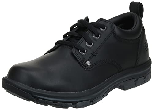 Skechers mens Segment Rilar Oxford, Black, 9.5 X-Wide US