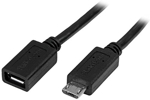 StarTech.com USBUBEXT50CM - Micro USB Verlängerungskabel - Stecker/Buchse - 0,5m 20 Micro-USB M/F