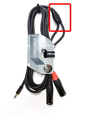 Proel CHLP320LU15 - Cavo audio professionale con nodo a Y con connessioni spina mini-jack Stereo/Cannon XLR 3P Maschio (1,5mt)
