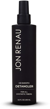 Jon Renau HD Smooth Detangler, Leave In Detangler Spray for Synthetic Wigs and Hair Extensions, Frizz Reducing Detangling Spray for Synthetic Hair, Wig Care Products, 8.5 oz