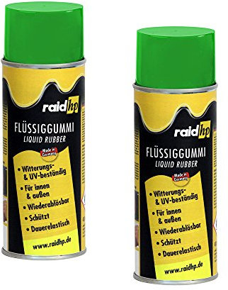Raid HP 380236 Flüssiggummi 800ml Mint-GRÜN-MATT Sprühfolie Felgenfolie. Dauerelastische Gummierung für innen und außen für Auto Boot Motorrad Quad Fahrrad Freizeit Hobby