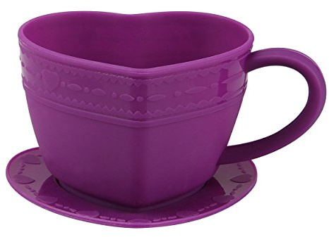 Dr. Oetker 1276 Tazza a Forma di Torta, Silicone, Viola, 5 x 5 x 2 cm