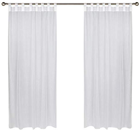 Outdoor Decor Vorhang mit Klettverschlüssen für den Außenbereich, Textil, weiß, 54 by 84