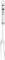 Tala Stainless Steel Fork, 2 Prong Carving Fork Ideal for Holding Roasted Meats Steady While Carving After Cooking or BBQ, Dishwasher Safe, 33.4 x 2.5 x 1.5 cm