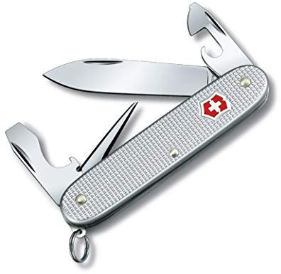 Victorinox, Pioneer Alox, Coltellino Svizzero, Originale, Multiuso, Campeggio, 9 Funzioni, Lama, grande, Cacciavite 3 mm