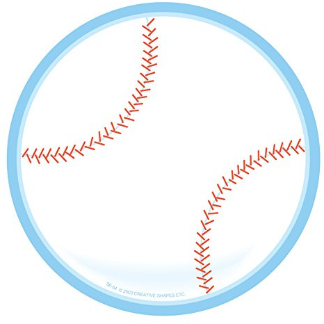 SHAPES ETC. 50 Sheets Baseball Large Notepad 5in Sports Bulletin Board Classroom Decorations Sport Camps Team Achievements Party Décor Kids Crafts Gym Teacher Coaches Notes Message Reminders USA Made