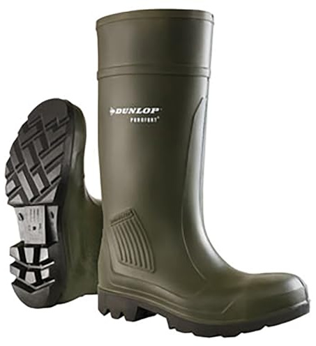 Dunlop A01438 - Skor unisex, svart, storlek 43 EU/9 UK, Grön, 43 EU