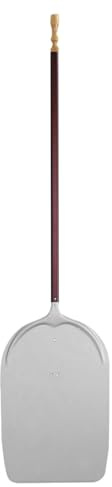 Pala per infornare pizza al metro rinforzata cm. 36x80, lega alluminio - H. 170 cm.