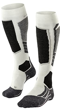 FALKE SK2 Intermediate Kniestrümpfe Skiing off-white (2040), 35-36