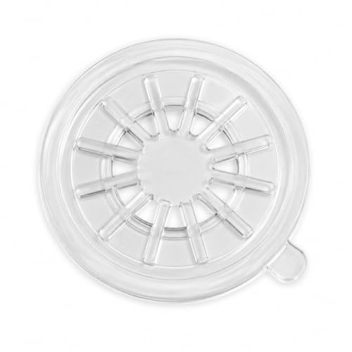 DragonTrading® CD-Hub mit selbstklebender Rückseite, transparent, 100 Stück