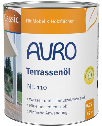 AURO Olio per terrazze Classic n. 110-81 teak, 0,75 litri