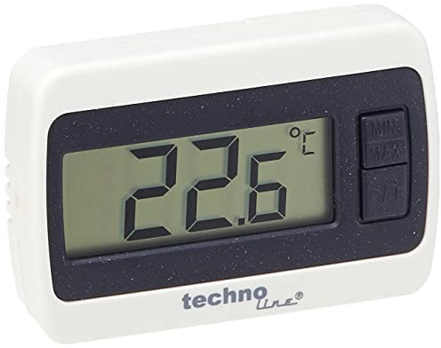 Technoline termometer WS 7002 MIN/MAX temperaturdisplay, exakta värden, vit, 6,0 x 1,4 x 4,0 cm