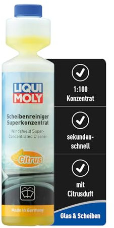 LIQUI MOLY Windshield Super-Concentrated Cleaner citrus | 250 ml | Wiping water additive | SKU: 1519