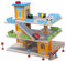 Leomark 3 étages Garage Voiture Parking Station Garage en Bois, Parking À Voitures avec Étage et Ascenseur Jouet pour Enfant Hauteur du Garage 40 cm