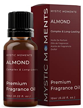 Mystic Moments | Almond Fragrance Oil - 10ml - Perfect for Soaps, Candles, Bath Bombs, Oil Burners, Diffusers and Skin & Hair Care Items