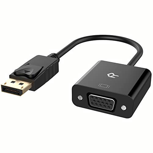 Rankie Adaptateur DisplayPort vers VGA, 1080P Full HD, Noir
