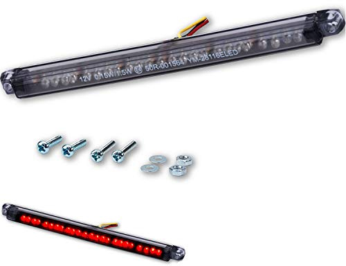 Germany Motorsports LED Rücklicht Bremslicht String Motorrad schwarz getönt universal Motorrad Roller Quad Trike e-geprüft