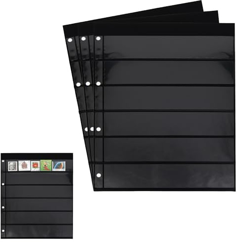 Prophila Collection 3 doppelseitige Einsteckblätter schwarz 6zeilig