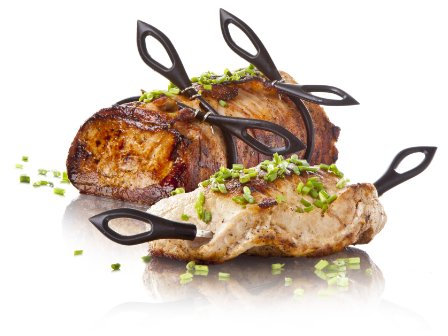Vacu Vin Roast Clips and Skewers, Set of 8