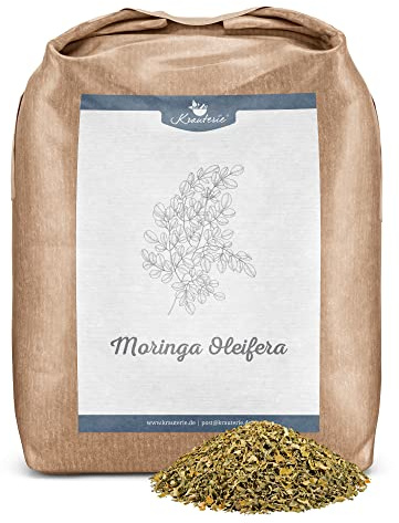 Krauterie Moringa für Pferde, geschnitten (500 g) | Artgerechtes Einzelfuttermittel für Pferde in Spitzenqualität - frei von Zusatzstoffen, getreidefrei, zuckerfrei, melassefrei