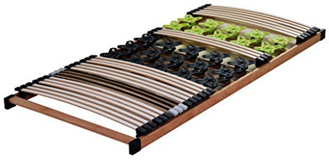 DaMi Lattenrost MediFlex T400 80 x 200 cm - Lattenrahmen mit Latten und Tellermodulen - Individuelle Härteverstellung
