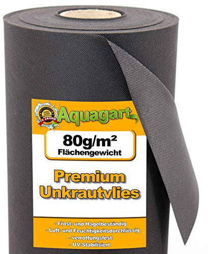 105m² Gartenvlies Unkrautvlies Unkrautfolie Mulchfolie Mulchvlies 80g/m² 1,40m breit