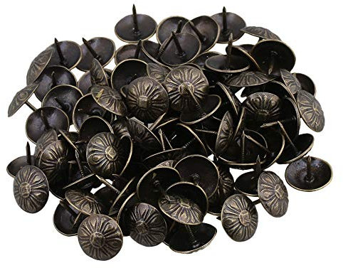BQLZR vintage bronzo ferro rivestimento chiodi Tacks Stud pins 16 x 15 mm, confezione da 100